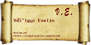 Völgyi Evelin névjegykártya