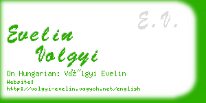 evelin volgyi business card